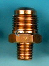 Verbindungsnippel 3/8' SAE x 1/4' NPT WIGAM Typ U1-6B (48F6) für Vakuumpumpe P2-