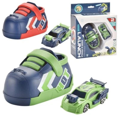 Kid's Creative Running Shoes Car Shooting Car Set Racing Vehicle Game Boys Toys - Image 1 of 4