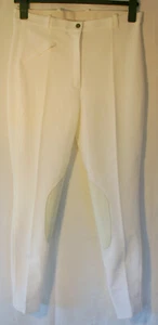 Jumper King Phönix Turnierhose Reithose Damen Kniebesatz Leder weiß G 46 - Picture 1 of 3