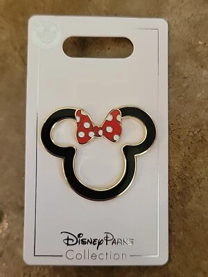 MINNIE MOUSE EARS PIN TRADING 2012 DISNEYLAND WALT DISNEY WORLD NEW - Image 1 of 4