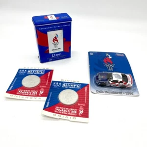 Atlanta 1996 Olympic Collectibles: Medallions, Car, Bandage Tin memorabilia - Picture 1 of 7