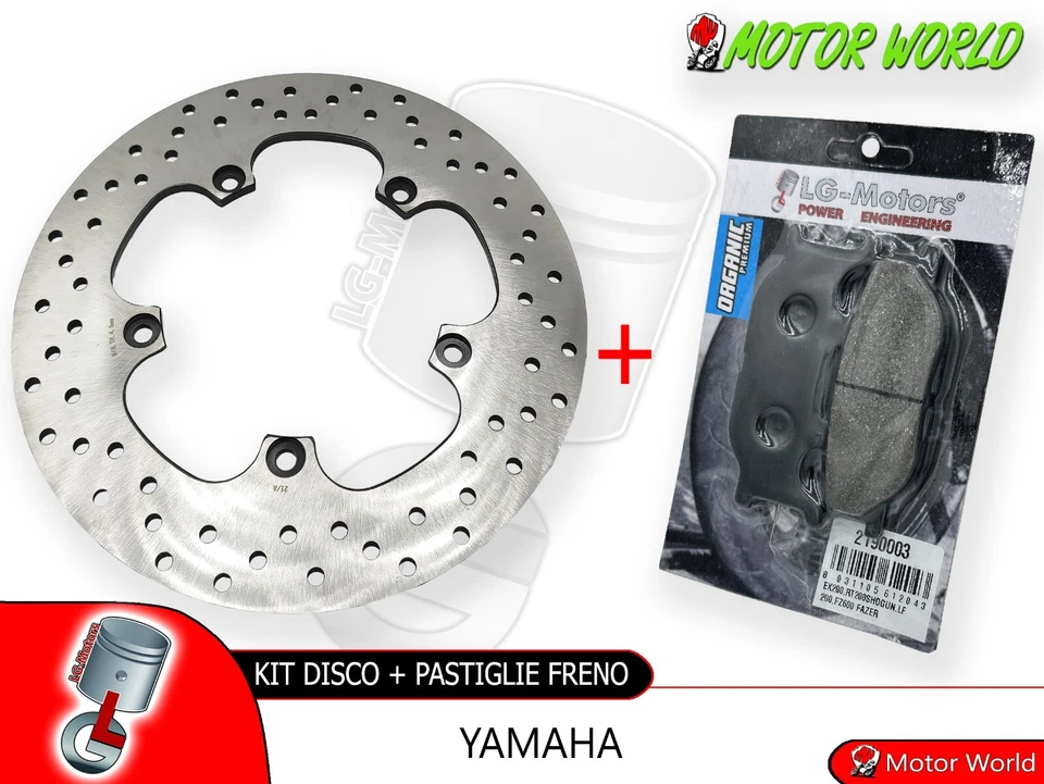 KIT DISCO + PASTIGLIE FRENO ANTERIORI YAMAHA X-MAX X MAX 250 2009 2010 2011 2012 - Imagen 1 de 1