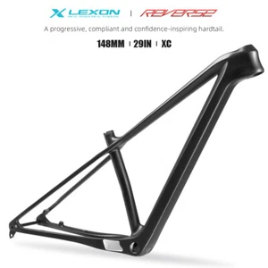 Carbon Fiber 29in MTB Mountain Bike Frame 148mm 142mm BSA68 Boost Matte Black - Picture 1 of 16