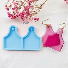 Silicone Mold Earring Pendant Keychain Mould With Hole Keyring Pendant DIY Craft