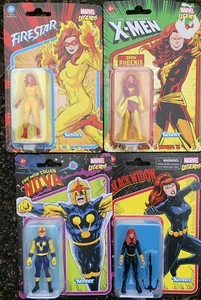 "Marvel Legends Retro Kenner  3.75" Action Figures Set Of 4 - Picture 1 of 1