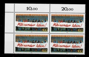 Federal Frg Minr 1725 Mint Block of Four Corner 1 - Picture 1 of 1