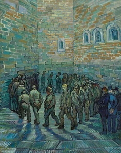 Impresión o lienzo - Prisioneros haciendo ejercicio (1890) - por Vincent Van Gogh - Imagen 1 de 1