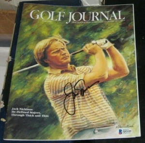 Jack Nicklaus Masters Champion SIGNIERT SIGNIERT Golf Journal Magazin BAS PGA  - Bild 1 von 3