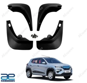 Mud Flap Set of 4 Black For Renault KWID 2015-2018 @US - Picture 1 of 6