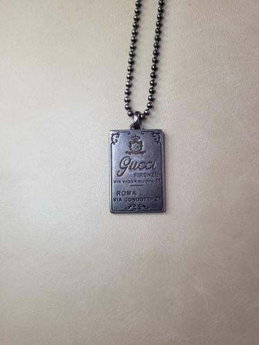 Gucci collana vintage firenze roma etichetta 27"