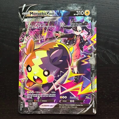 Morpeko V-UNION SWSH287-290 Pokemon Sword & Shield Oversized Jumbo Promo Card NM - Image 1 of 2