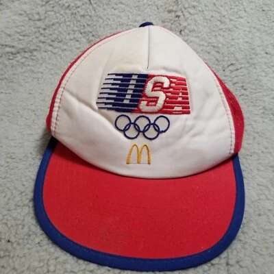 Vintage 1984 USA Olympics McDonalds Hat Snapback Trucker Cap - Image 1 of 4
