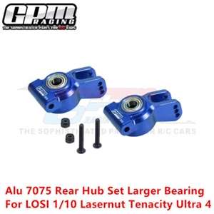 GPM Alu 7075 Rear Hub Set Larger Bearing For LOSI 1/10 Lasernut Tenacity Ultra 4 - Picture 1 of 7