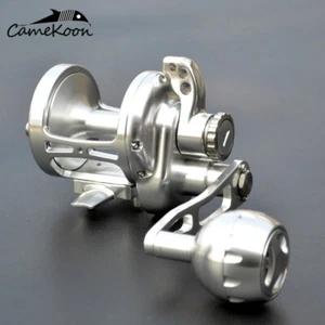 CAMEKOON Conventional Saltwater Lever Drag Surf Fishing Full Metal Trolling Reel - Picture 1 of 19