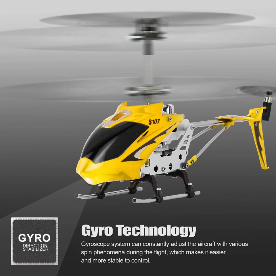 Syma S107G RC Helicopter with Gyro Remote Control Helicopter Drone for Kids - Image 1 of 4