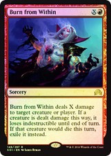 1X NM Foil Burn From Within Shadows Over Innistrad MTG Magic the Gathering