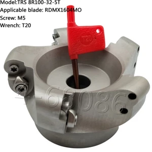 TRS 8R-100-32-5F 8R100 mm nariz redonda 5 flauta fresadora cara para RDMW1204 RDMX - Imagen 1 de 6