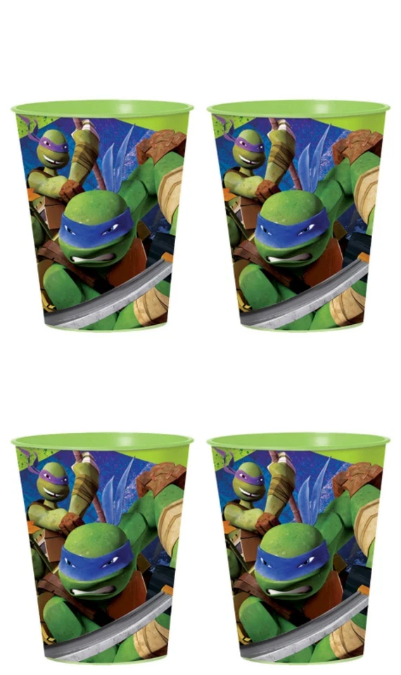 Designware 16oz Party Cups ❤️ Lot of Four ❤️ Plastic Favor Stadium Keepsake Cup - Image 1 of 1