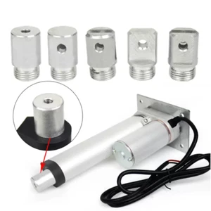 Silver Push Rod Motor Joint Circular threaded hole In Center/Side 5 Types - Picture 1 of 10