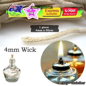 Wick 4mm Candle Oil Kerosene Lamp Lantern Cotton Wicks Alcohol Burner Lighting - Picture 1 of 2