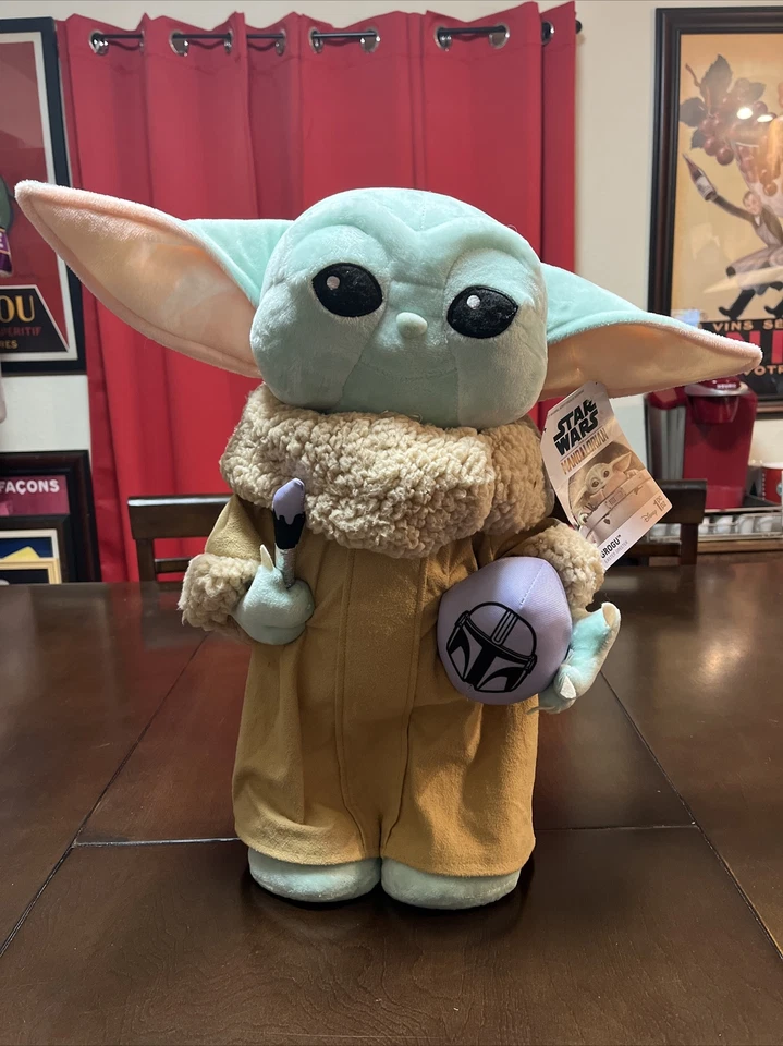 Grogu Freestanding Easter Greeter Plush Child Star Wars Disney
