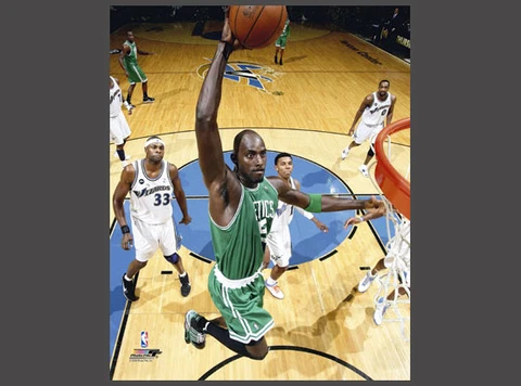 Kevin Garnett NETCAM SLAM (2010) Boston Celtics Premium 16x20 POSTER Print Cover
