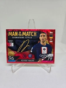 Achraf Hakimi 2022-23 Topps Match Attax ' Red Signature Style ' Parallel #434 - Bild 1 von 2