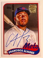 Francisco ALVAREZ & MORENO #/99 1989 Doubleheaders DUAL AUTO 2023 Topps Archives