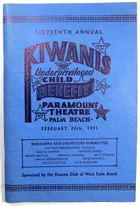 Kiwanis Programma di Benefici per Bambini Diseredati Teatro Paramount 1941 - Foto 1 di 12