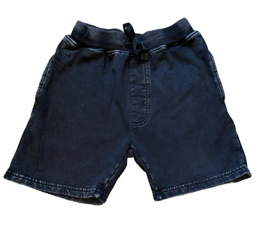 Wes & Willy boys faux black denim stretchy organic cotton shorts 4 - Image 1 of 2