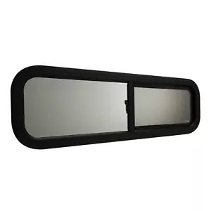 RV Window Teardrop 36" W X 12" H Horizontal Sliding Replacement Glass with Anzgn - Picture 1 of 3