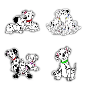 101 Dalmatiner Cartoon 4er Set Vinyl Aufkleber Abziehbilder - 5" längere Seite - Bild 1 von 1