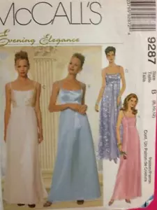 McCalls Sewing Pattern 9287 Ladies Misses Dress & Scarf Size 8-12 Uncut - Picture 1 of 3