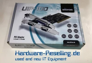 Ultron UIP-100 Adapterkarte PCI On 25-Pin Parallel And 2 X 9-Pin Serial New - Picture 1 of 5