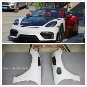 RS front fender for Porsche 718 981 2020+ Partial carbon fibre Special Offer - Foto 1 di 6