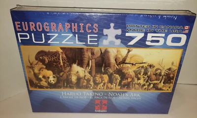 Nuevo rompecabezas panorámico Eurographics Haruo Takino Arca de Noé Animal 750 piezas Foto 1 de 4