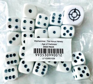 LAST-NEW: GW D6+Scatter 21 DICE Set~12mm ~Games Workshop~ Citadel: WARHAMMER 40K - Picture 1 of 2