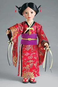 Doll Clothes SLIM 18" Japanese Kimono  Dress Fits 18" SLIM Dolls - Picture 1 of 4
