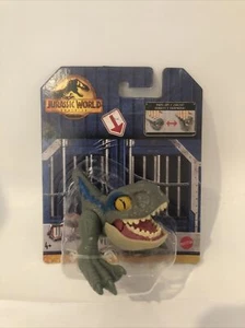 Jurassic World Dominion Uncaged Wild Pop Ups 3" Velociraptor BLUE Dinosaur NEW - Picture 1 of 3