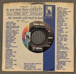 The Ventures - 45RPM Hawaii Five-O / Soul Breeze 1968 - Liberty Records - NMint - Picture 1 of 7