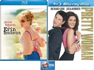 The Essential Julia Roberts 2 Pack - Erin Brockovich & Pretty Woman Blu Ray Set - Picture 1 of 4