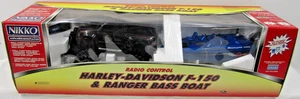 NIKKO ~ #180062BC Radio Control HARLEY-DAVIDSON F-150 & Ranger Bass Boat - NEW - Picture 1 of 3