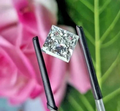 1.50 Ct Lab-Grown Diamond 6.50 MM, D Color, IF Clarity, Princess Gemstone - Image 1 of 4