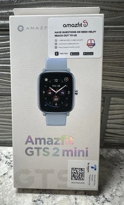 New Sealed Box - Amazfit Smartwatch GTS 2 mini- Blue - Alexa Built in - Monitor - Image 1 of 4