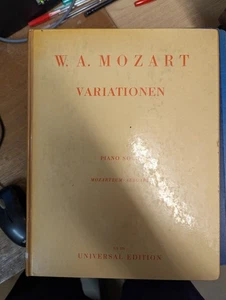 Mozart: Variaciones: piano: Universal: partitura musical - Imagen 1 de 3