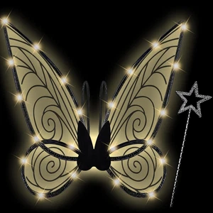 Light up Fairy Costume Wings Adults- Butterfly Wings for Girls Women Halloween - Picture 1 of 12