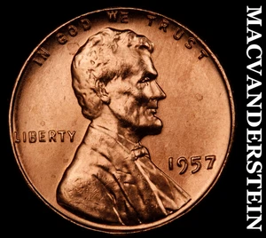 Centavo de trigo Lincoln 1957 - gema brillante sin circular sin precio base #F6925 - Imagen 1 de 2
