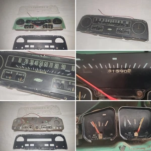 Vintage Chevy Chevrolet Instrument Cluster Pickup Truck 1960s c10 k10 *AS IS* - Picture 1 of 21
