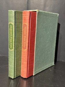 Grimms' Fairy Tales & Andersen's Fairy Tales Box Book Slip Case 1945 Illustrated - Picture 1 of 10