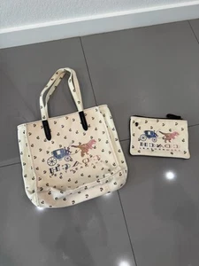 RARE Coach Canvas Totes Signature Reverse Rexy - READ DESCRIPTION LOOK AT PHOTOS - Picture 1 of 17